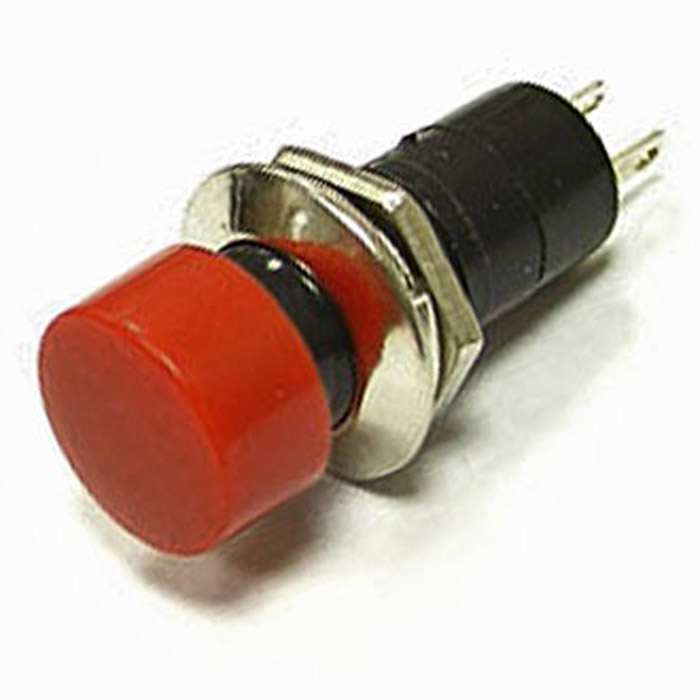 Кнопочный переключатель RUICHI PBS-16A, ON-OFF, красный фото 1