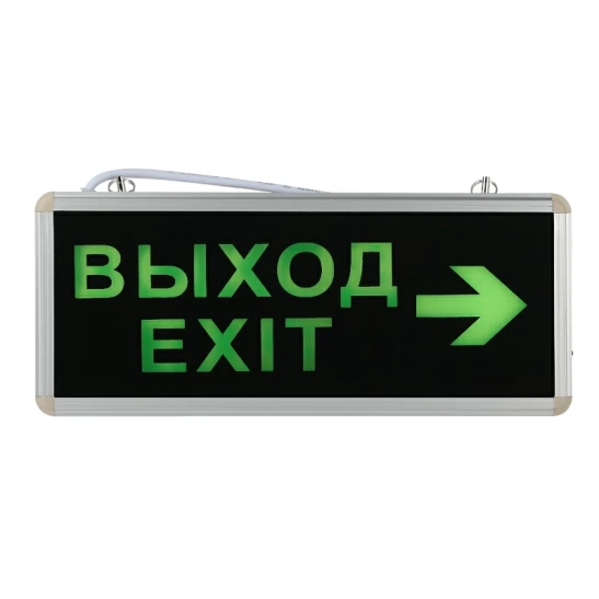 Светильник аварийный ЭРА ССА SSA-101-2-20, 3 Вт, выход-exit-стрелка, 220 В фото 1