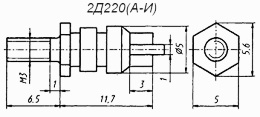 Диод низковольтный 2Д220Д фото 2