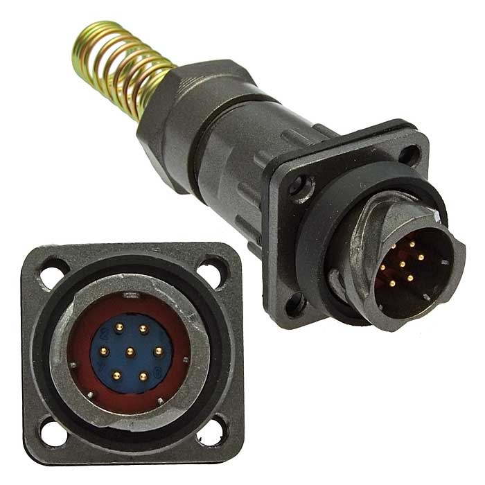 Разъём быстроразъёмный RUICHI FQ14-7pin ZPJ-8, 7-ми контактный фото 1