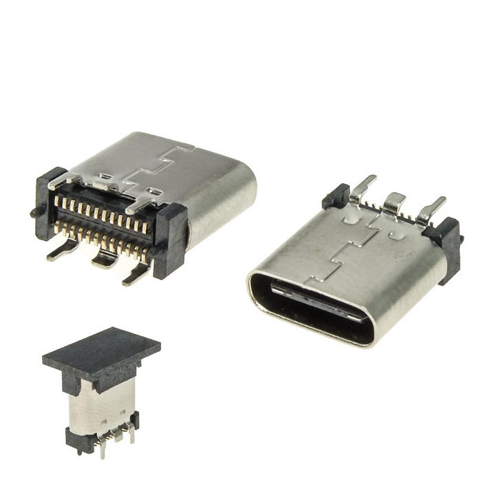 Разъём USB RUICHI USB3.1 TYPE-C 24PF-009, 24 контакта фото 1