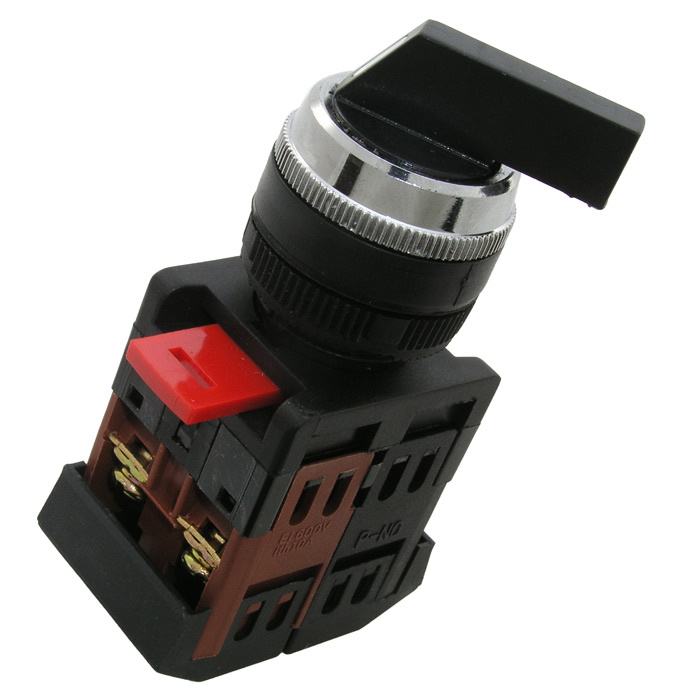 Переключатель поворотный RUICHI 3SA12-22E-11XB/31, 3 положения NO+NC, IP40, 10 А, 600 В, установочное отверстие 22 мм, винтовой зажим (4S) фото 1