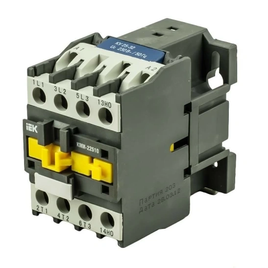 Контактор КМИп-10910 09А 24В/АС3 1НО IEK (KMD11-009-024-10) фото 1