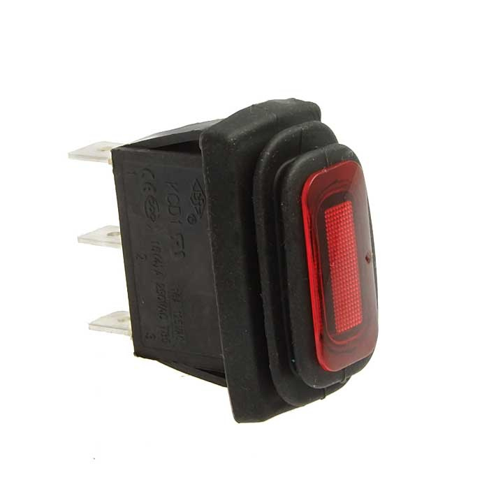 Клавишный переключатель RUICHI SB068, IP65, ON-OFF-ON, 10.5x28.5 мм фото 1