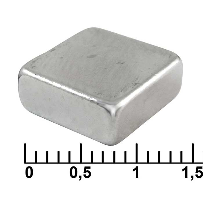 Магнит RUICHI B 10x10x4 мм, класс N35, квадратный фото 1