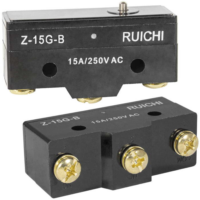 Микропереключатель RUICHI Z-15G-B, ON-(ON) 3P, 15 A, 250 В фото 1