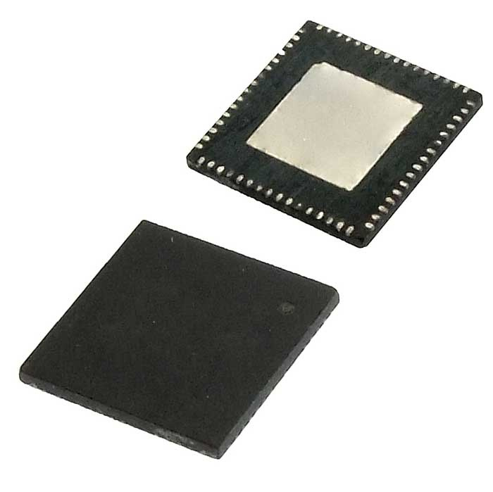 LAN9514I-JZX, Контроллер USB Microchip 2.0 HUB и Ethernet, 1.8...3.6В, -40...  +85C, корпус  QFN-64 фото 1