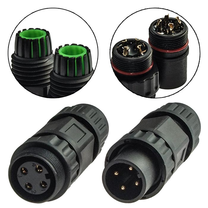Разъём герметичный SZC-260 4pin (IP68), 4 контакта фото 1