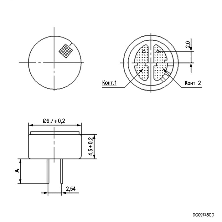 Электретный микрофон RUICHI DG09745CD фото 2