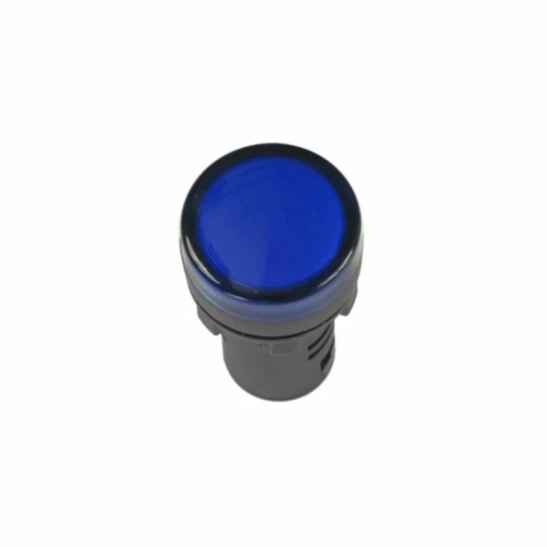 Лампа AD22DS(LED)матрица d=22мм синий 230В IEK (BLS10-ADDS-230-K07) фото 1