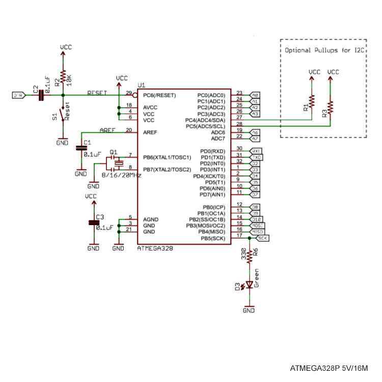 Модуль-плата микроконтроллера RUICHI ATMEGA328P, 8-Бит, 5 В, 16 МГц, 40 мА фото 2