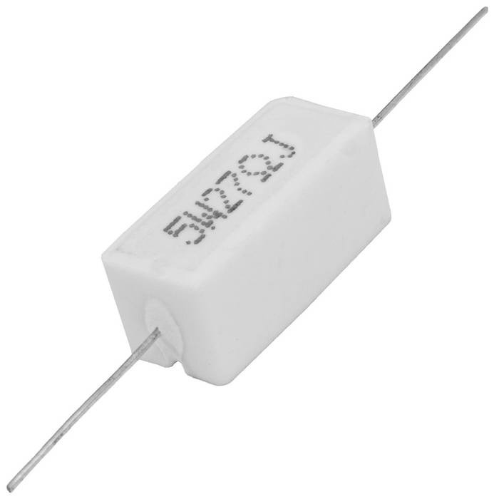 Мощный постоянный резистор RUICHI RX27-1 27 Ом 5W 5% / SQP5, керамо-цементный  корпус фото 1