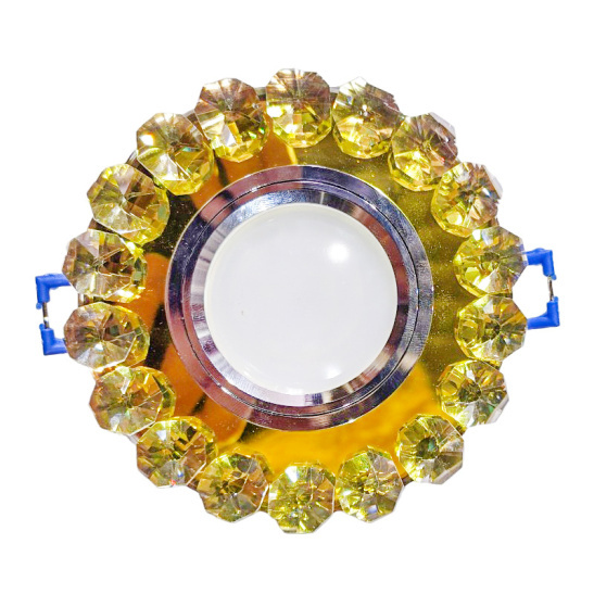 Светильник  точечный Stavrolight CD66  G5.3 золото-прозрачный с лампой светодиодной Stavrolight MR16 5Вт 4000К фото 1