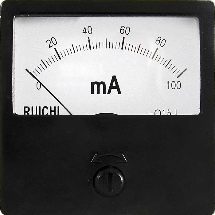Амперметр постоянного тока аналоговый RUICHI М42301, 100 мА фото 1