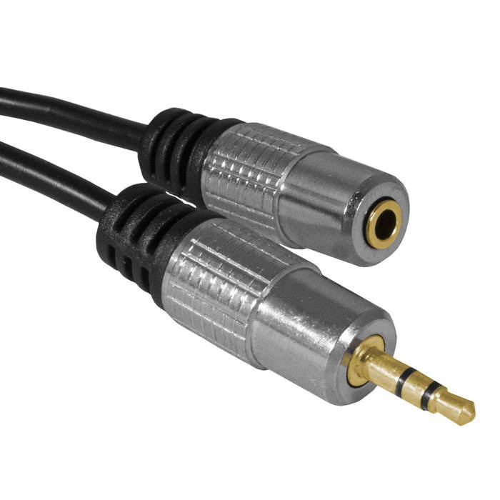 Аудио-видео шнур RUICHI Stereo 3,5mm M-Stereo 3,5mm FG1.5m, METAL GOLD фото 1