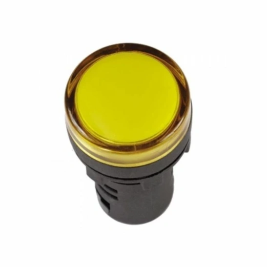 Лампа AD22DS(LED)матрица d=22мм желтый 230В IEK (BLS10-ADDS-230-K05) фото 1