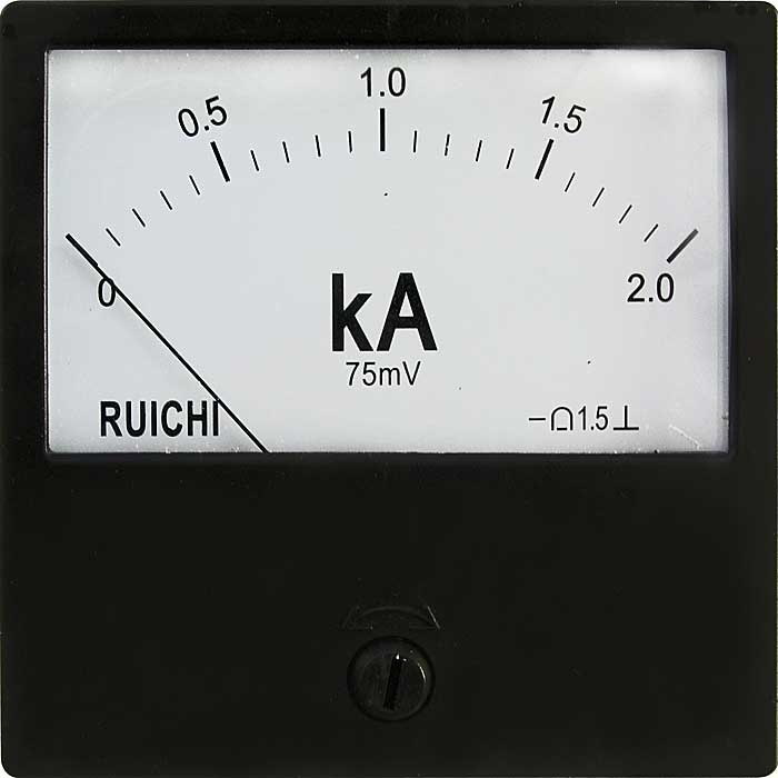 Амперметр RUICHI М42300 2КА (Аналог), щитовой фото 1