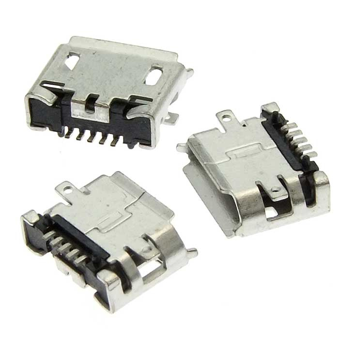 Разъём USB SZC Micro usb 5S B (SZC), 5 контактов фото 1