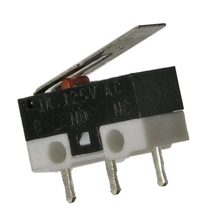 Микропереключатель с рычагом RUICHI DM1-01P-30, ON-(ON) SPDT, 1 A, 125 В фото 1