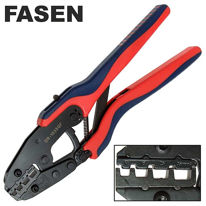 Кримпер для обжима кабельных наконечников FASEN DR-1035GF фото 1