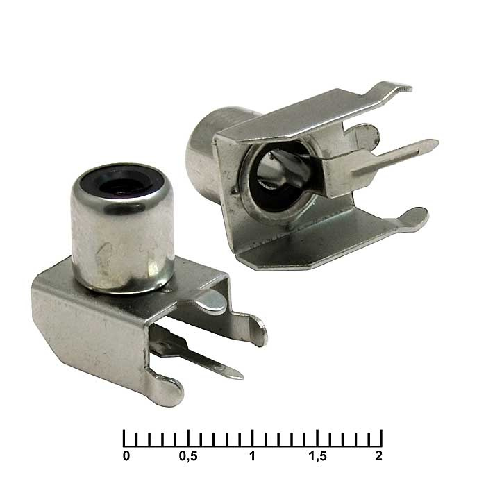 Разъём RCA RUICHI RCA-107 гн на плату (RS-101), 50 В фото 1