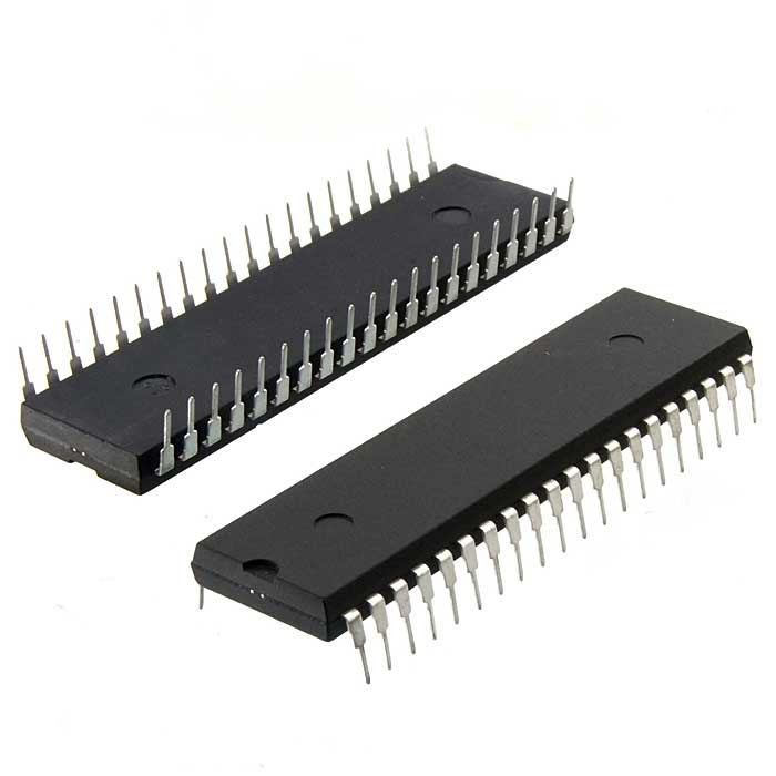 AT89S52-24PU,микроконтроллер Microchip, 8-бит, серия 89S, 24 МГц, 8 Кб флэш-память, 256   Байт ОЗУ, корпус DIP-40 фото 1