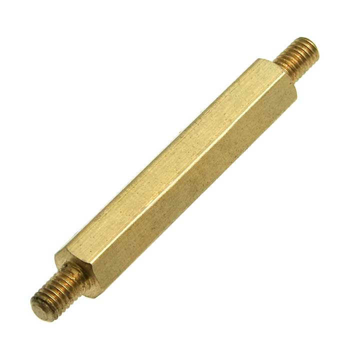 Стойка монтажная для печатной платы RUICHI PCHNN-25, шестигранная, латунная фото 1