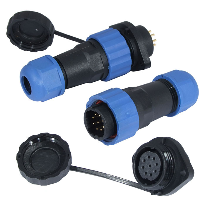 Разъём герметичный SZC21 9P-M-FE, 9 контактов фото 1