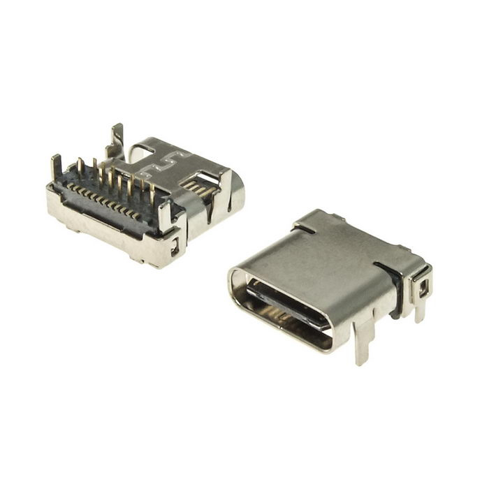 Разъём USB RUICHI USB3.1 TYPE-C 24PF-003, 24 контакта фото 1