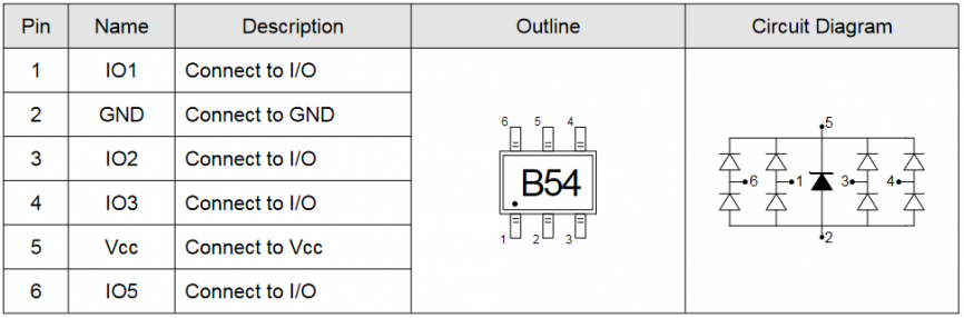 TPD4E1U06DCKR Elecsuper защитная диодная сборка 5 В, 4 А, 60 Вт, SOT-363 фото 2