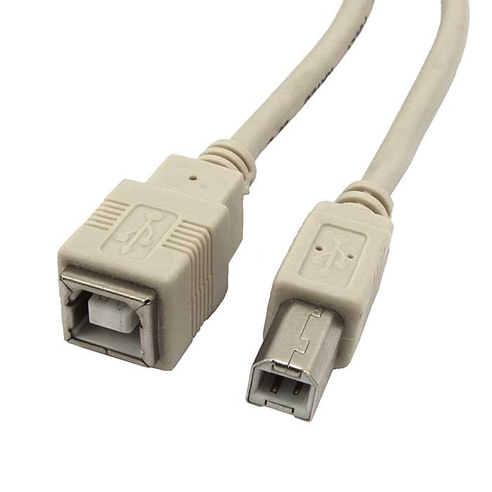 Компьютерный шнур USB-B M USB-B F 1.8m фото 1