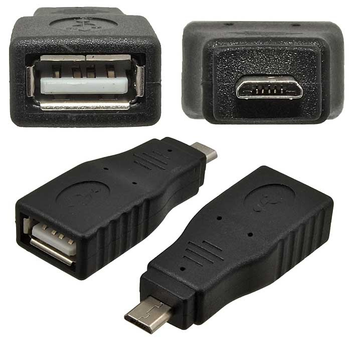 Разъём USB RUICHI USB AF/Micro 5P, чёрный фото 1