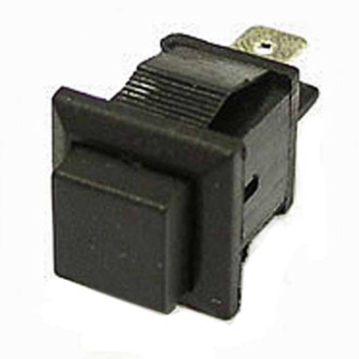 Кнопочный переключатель RUICHI PBS-15B, OFF-(ON), чёрный фото 1