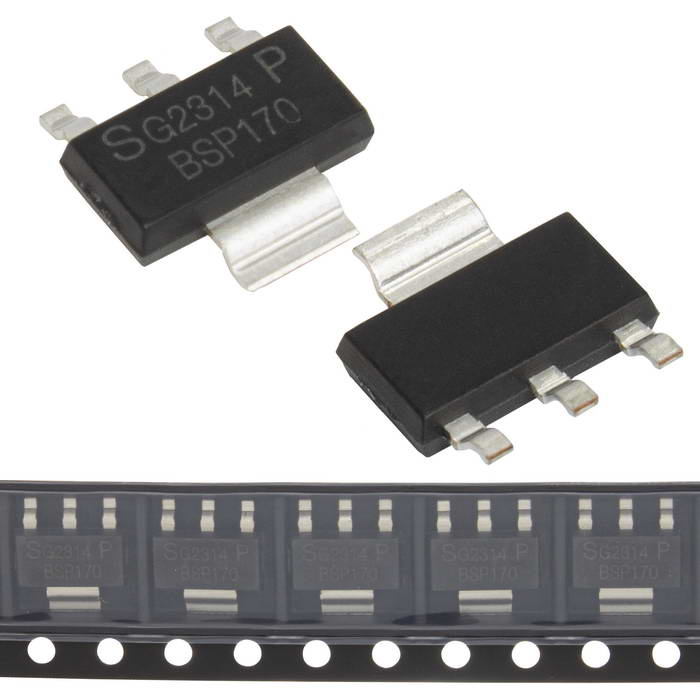 BSP170P JSMSEMI полевой транзистор (MOSFET), P-канал, -60 В, -3 А, 15 мОм, SOT-223 фото 1