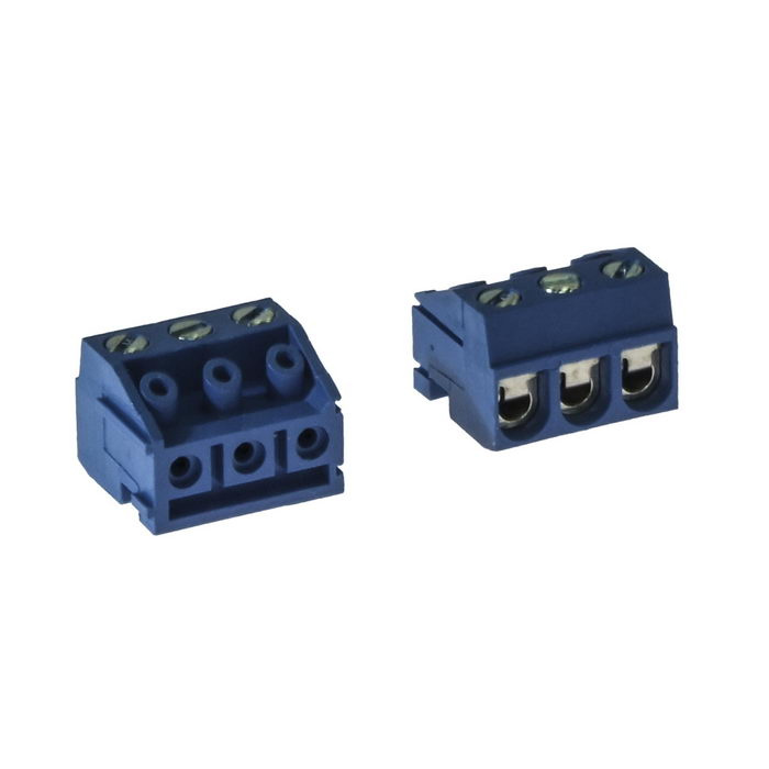 Винтовой модульный клеммный блок RUICHI RG332K-5.0-03P, на плату, 3 контакта, шаг 5.00 мм фото 1