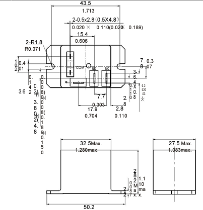 Электромагнитные реле NT90TP-N-L-A-E-DC12V-S-B-0.6 фото 2