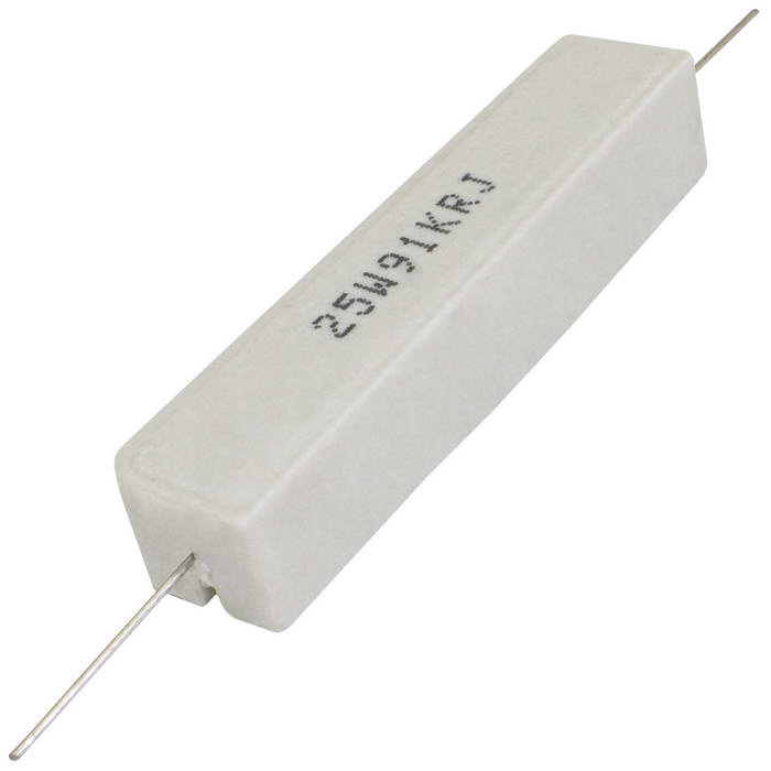 Мощный постоянный резистор XIN HUA RX27-1 91 кОм 25W 5% / SQP25, керамо-цементный  корпус фото 1
