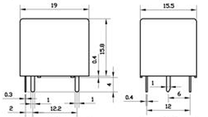 Электромагнитные реле HK3FF-DC24V-SHG фото 2