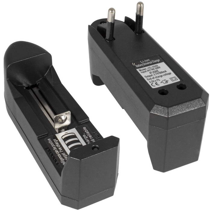 Универсальное зарядное устройство Li-ion аккумулятора RUICHI Charger, 250 мА, 4,2 В, совместимость Li-ion: 18350, 14500, 16340, 10440 фото 1