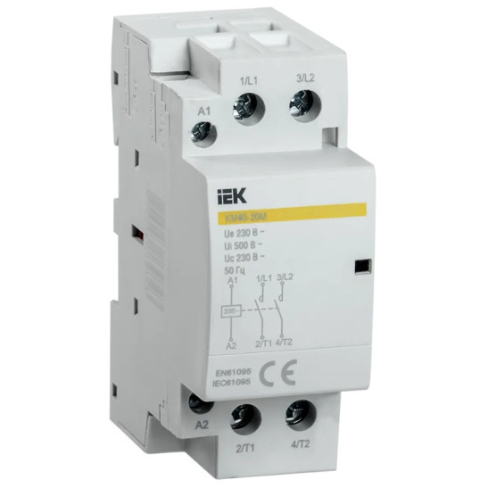 Контактор модульный КМ40-20М AC IEK (MKK11-40-20) фото 1