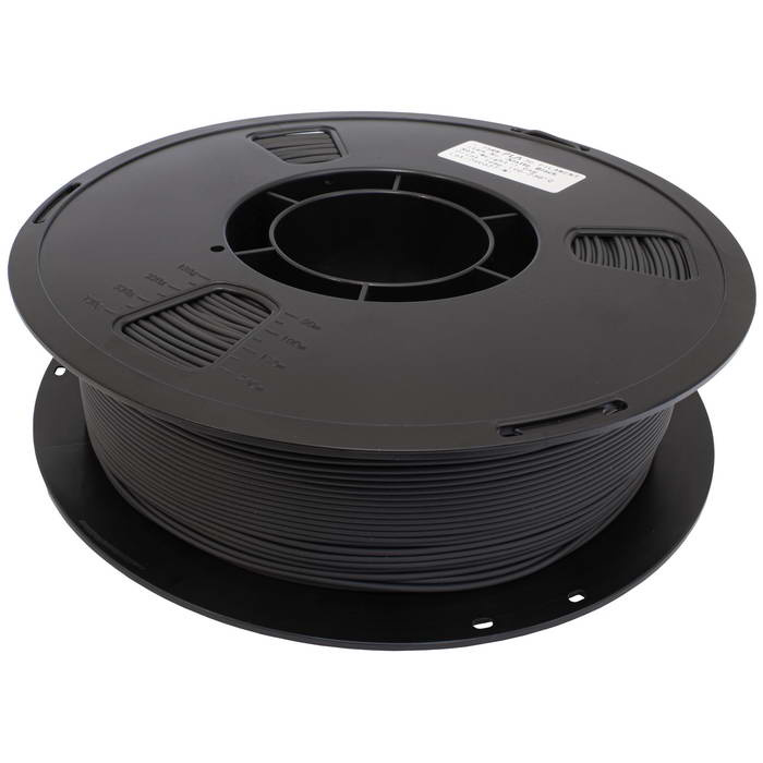 Филамент для 3D-принтера RUICHI PLA-1.75-MAT-BLK-1KG, PLA пластик, матовый, катушка 1 кг, 1.75 мм, черный фото 1