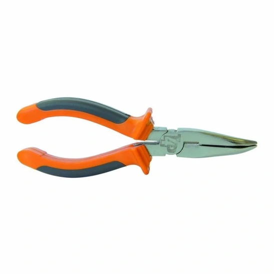 Длинногубцы изогнутые 160мм двухкомпонентные рукоятки 3501041 Tools-for-people(тулс-фо-пипл) фото 1