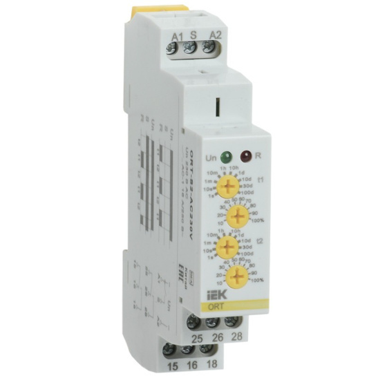 Реле циклическое ORT 2 контакта 230В AС IEK(ORT-S2-AC230V) фото 1