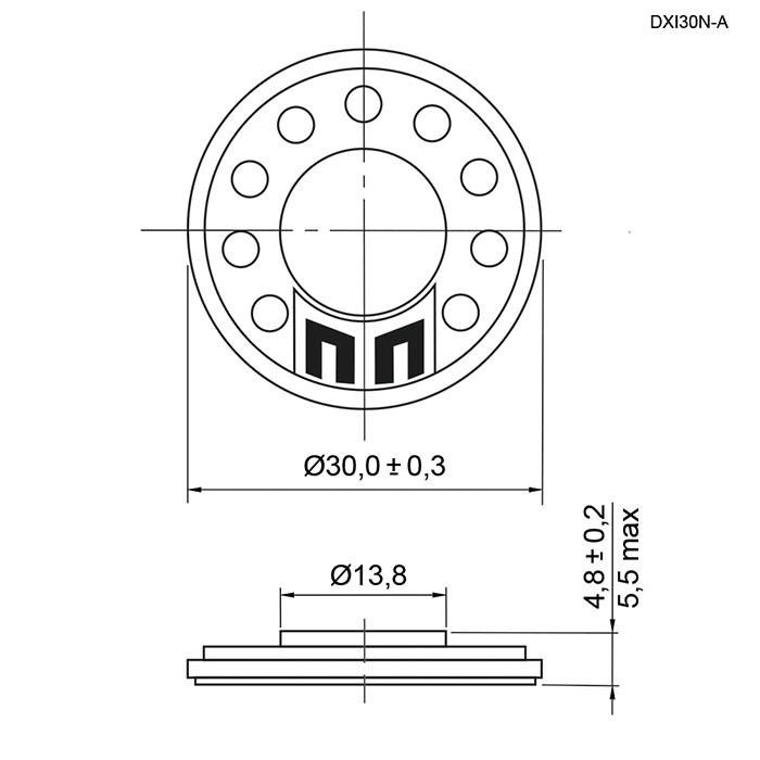Акустический динамик DXI30N-A 1W 50ohm фото 2