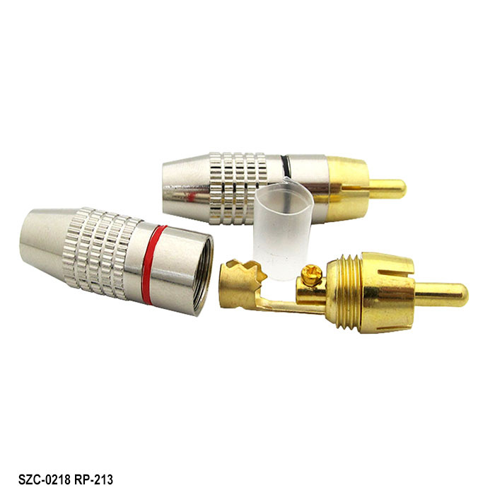 Разъём RCA SZC-0218/RP-213, красный фото 2