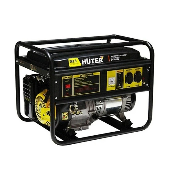 Генератор Huter DY5000L, 4,5 кВт, 220 В, бензин, 22 л фото 1
