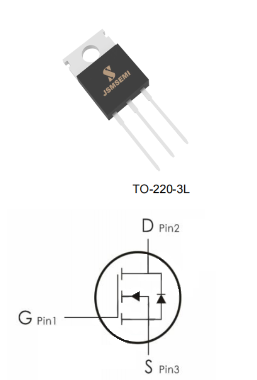 IRFB7537PBF JSMSEMI полевой транзистор (MOSFET), N-канал, 60 В, 180 А, 5 мОм, TO-220 фото 2