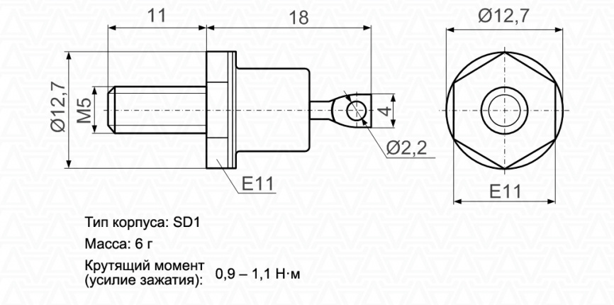 Силовой диод Д112-10Х-12 фото 2
