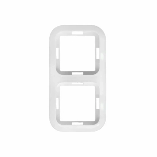 Крышка 2-местная белая 01БМ.735212.048 "Гармония" Светоприбор (Рамка) фото 1