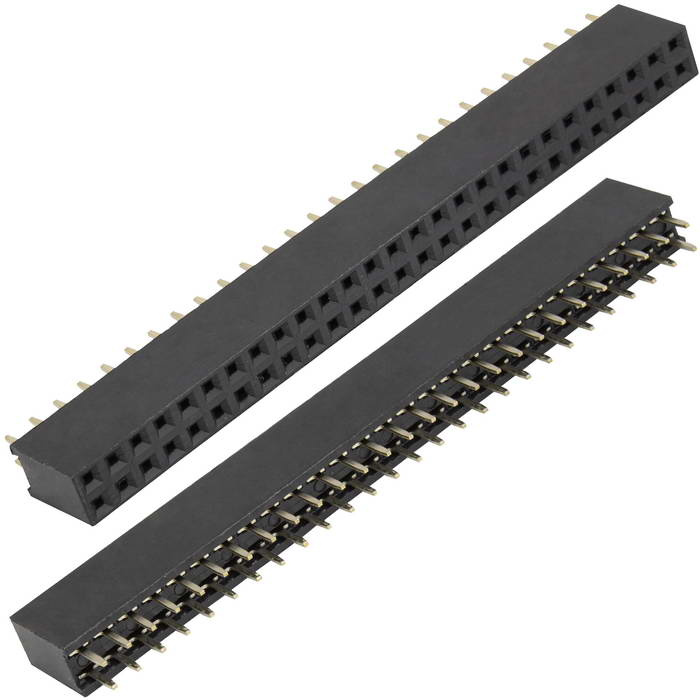 Гнездо для плат CONNFLY DS1023-2x27S21, 54 контакта, шаг 2.54 мм фото 1
